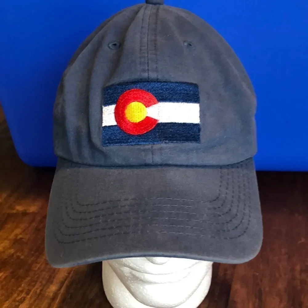 Colorado Flag Men’s Baseball Hat Adjustable Strapback